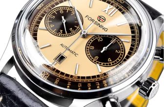 FORSINING Automatic Watch For Men Leather Strap Chronograph Mens Watch