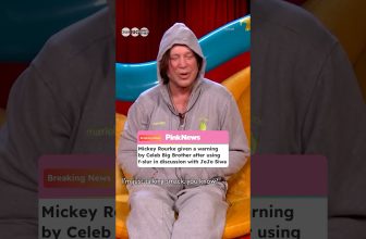 Mickey Rourke Uses F-Slur In Discussion With Jojo Siwa #shorts #breakingnews #celebritybigbrother
