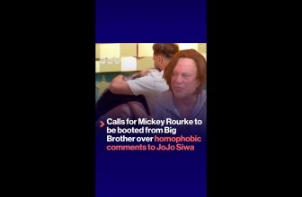 Calls for Mickey Rourke to be booted from Big Brother over homophobic comments to JoJo Siwa