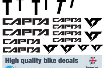 YT Capra bike decals labels with free bike protection (35 pack) – 20 colours