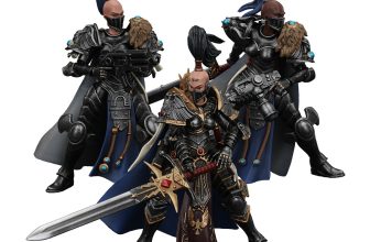 JOYTOY Warhammer 30K Sisters of Silence Argent Lynx Vigilator Cadre 3PCS Model