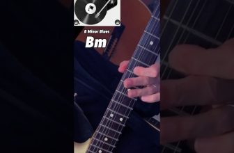 Clean tone Blues guitar solo – B minor 🎸