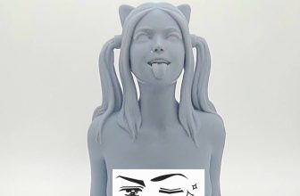 Belle Delphine 3d Printed Lewd Waifu Bust Ready To Paint