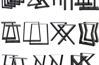 2pcs Industrial Steel Table Legs Box Trapezium X Shape A Frame Bench Coffee Desk