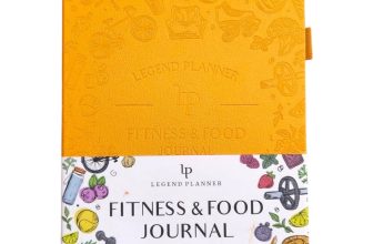 Fitness & Food Journal Nutrition & Workout Planner for Diet & Gym UNDATED ORANGE