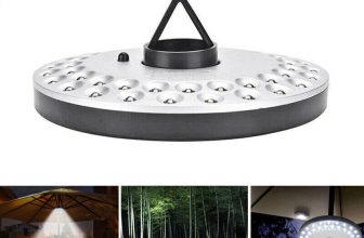 48 LEDs Patio Umbrella Parasol Lights 3 Brightness Mode Garden Camping Lamp