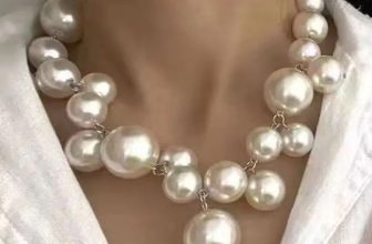 FAUX PEARL COLLAR CHOKER CLUSTER SILVER STATEMENT NECKLACE FASHION