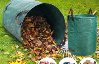 Heavy Duty Garden Waste Bag Reusable Waterproof Refuse Sack for Leaves Grass Bin