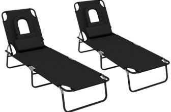 2 X RECLINING SUN LOUNGER GARDEN FOLDING ZERO GRAVITY CHAIR SLIGHTDAMAGE