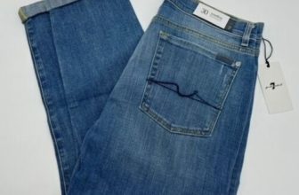 7 FOR ALL MANKIND WOMEN’S JOSEFINA SLIM BOYFRIEND JEANS MID-RISE MEDIUM STRETCH