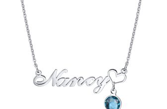 Personalised ANY NAME Necklace CUSTOM Stainless Steel Pendant Chain Women Gift