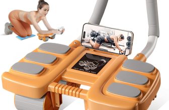 Healthy Belly Wheel with 6 Elbow Support Ab Roller Wheel Abdominal Fitness Wheel