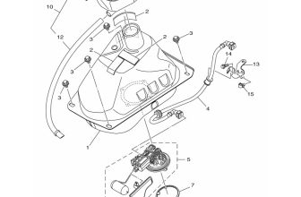 YAMAHA Fuel Pump Comp, 2DP-E3907-00 OEM GPD125-ANMAX GPD125-AOCITO