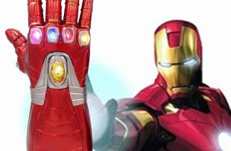 Iron Man Thanos Gauntlet Infinity War Gloves With LED For Kids Cosplay Prop UK