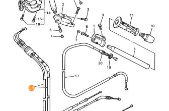 YAMAHA Throttle Cable Assy, 4TV-26302-00 OEM YZF600