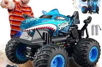 RC Stunt Car Remote Control Cars 360° Shark Monster Truck Toy Off-Road Car Gifts