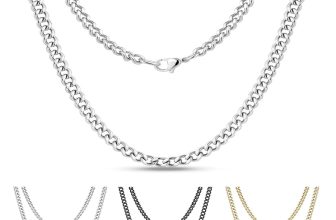 *UK* Stainless Steel 316L Mens Curb Chain Cuban Link Necklace Boys Chunky Solid