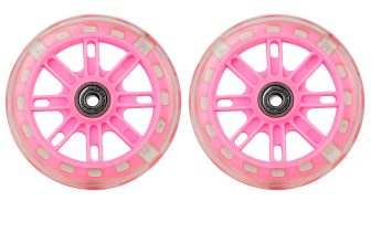 2pcs Pink Rubber Bicycle Training Wheel Bike Support Wheels 20mm