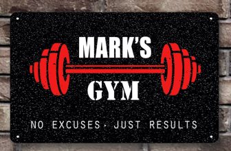 Personalised Gym Sign, fitness room, home gym door metal Sign, motivational