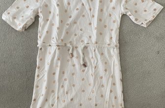 Carrement Beau Girls Dress With Gold Foil Print Design Size 8