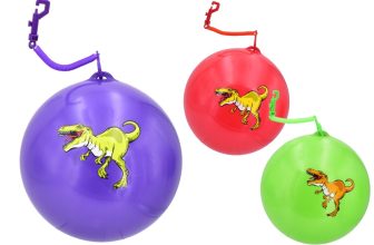 Inflatable Dinosaur Ball With Keyring Keychain Kids Toys 24cm Outdoor Party Gift