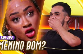 BERIMBAU? 😂 JOÃO GABRIEL REAGE AO MEME DA BRIGA COM ALINE! | BATE PAPO BBB | BBB 25