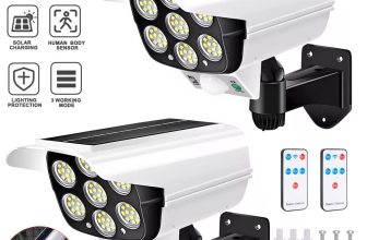 2X 77LED Solar PIR Motion Sensor Wall Light Outdoor Street Garden Security Lamp
