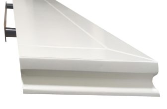 Duraline Classic Off White Lacquer Wooden Wall Shelf [118 x 23.5cm] 25kg Hold