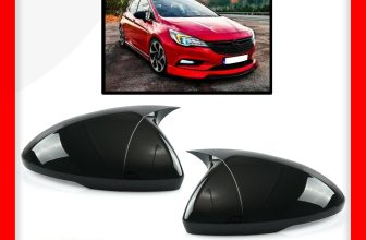 FOR VAUXHALL ASTRA K WING MIRROR COVER CAPS LEFT & RIGHT GLOSS BLACK (2015-2019)