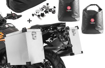 Panniers M6 2x40l for Honda CB 500 F / X + tail bag + inner bags