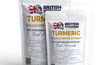Turmeric Curcumin C3 Complex 580mg 96% Curcuminoids 66:1 + Bioperine
