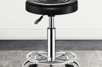 🔥 Stool Swivel white Adjustable Height 360° Chair Office Round Desk PC Stool UK