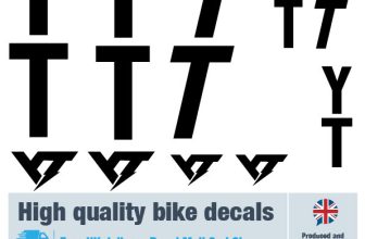 YT road / MTB bike decals labels with free bike protection (28 pack) -20 colours
