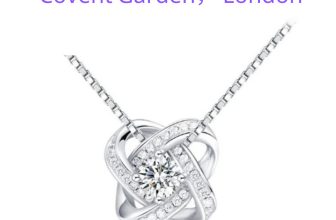 UK Crystal Sterling Silver Knot Necklace, Pendant, Birthday Gift, Mother’s Day