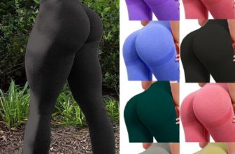 Womens High Waist Butt lift Leggings Yoga Fitness Tummy Control Gym High Rise