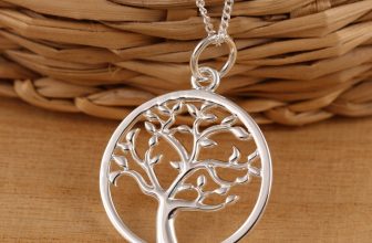 Solid 925 Sterling Silver Tree of Life Pendant Necklace Curb Chain Gift Boxed