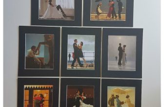 Jack Vettriano Black Mounted Art Prints 10″ x 8″ 60 Designs STUNNING IN BLACK