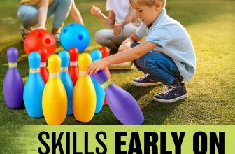 6 PIN BOWLING PLAY SET DELUXE KIDS FAMILY FUN GARDEN SKITTLES GAME TOY LARGE KIT