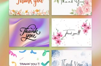 1-100 Pack Thank You Cards For All Occasions With Option Of Envelopes