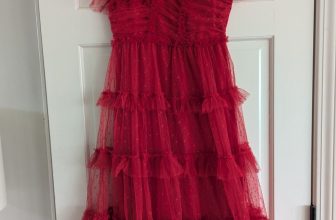 Girls Ivy City Co Whimsical Gown Red Embroidered Tulle Ruffled Maxi Dress Size 8