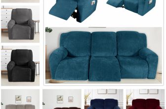 1/2/3 Seater Stretch Recliner Chair Covers Lounge Couch Cover Sofa Slipcovers UK