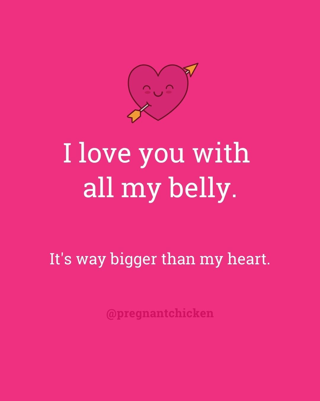 Funny Pregnancy Valentine's Day Notes
