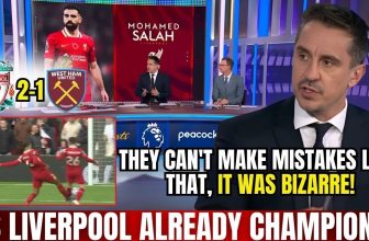 🚨LIVERPOOL WINS AND IS ONE VICTORY AWAY FROM THE TITLE, NEVILLE DOESN’T HOLD BACK ON THE CRITICISMS!