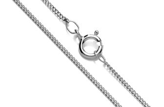 9ct White Gold Lightweight Pendant Chain 16″ 18″ 20″