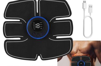 Rechargeable Abdominal Muscle Stimulator ABS Trainer Toner Fitness Belt Massager