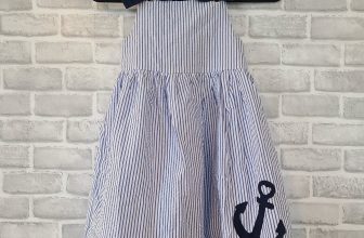 Tahari Girls Dress Size 8 Nautical Anchor Blue  Sundress Sleeveless NEW Size 8