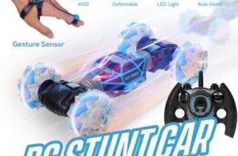 LARGE LED STUNT CAR RADIO REMOTE CONTROL GESTURE RC 360° ROTATION CHRISTMAS UK