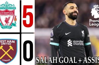 Liverpool vs West Ham 5-0 | Mo Salah Goal | Premier League Highlights & Goals | liverpool – west ham