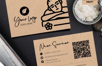 Kraft Business Cards Eco Recyclable | Massage Masseur Beauty Therapist Health 02