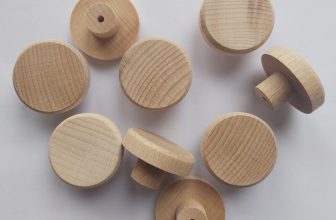 35mm BEECH Solid Wood Unfinished Wooden KNOBS handle drawer cupboard furniture